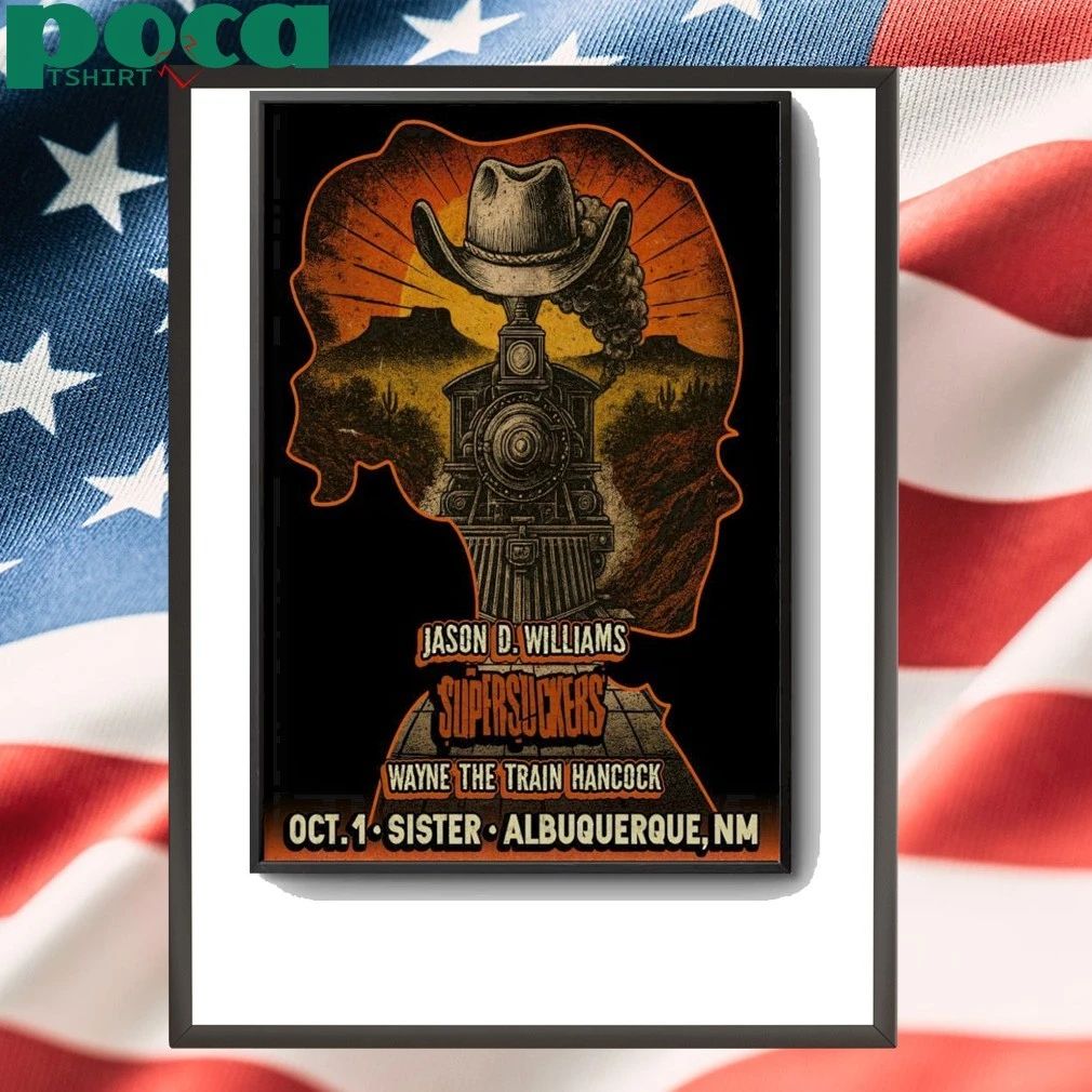 Supersuckers Oct 1 2025 Sister In Albuquerque NM Poster shirt