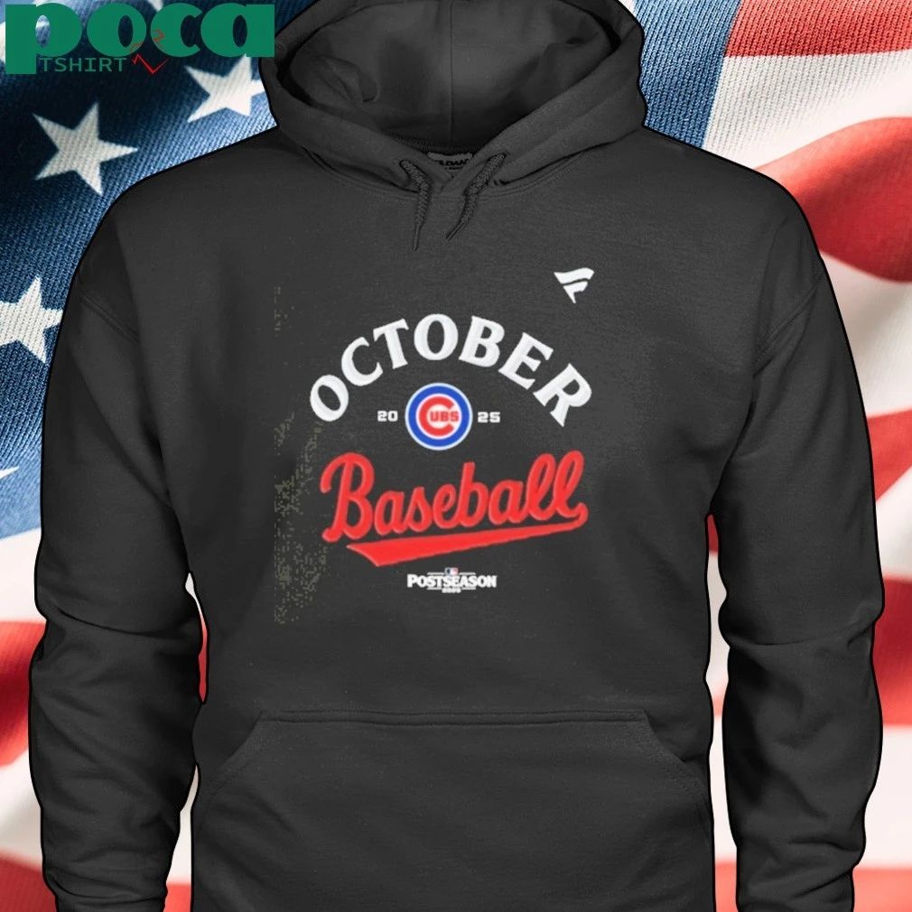 Chicago Cubs October Baseball 2025 Postseason T-shirt
