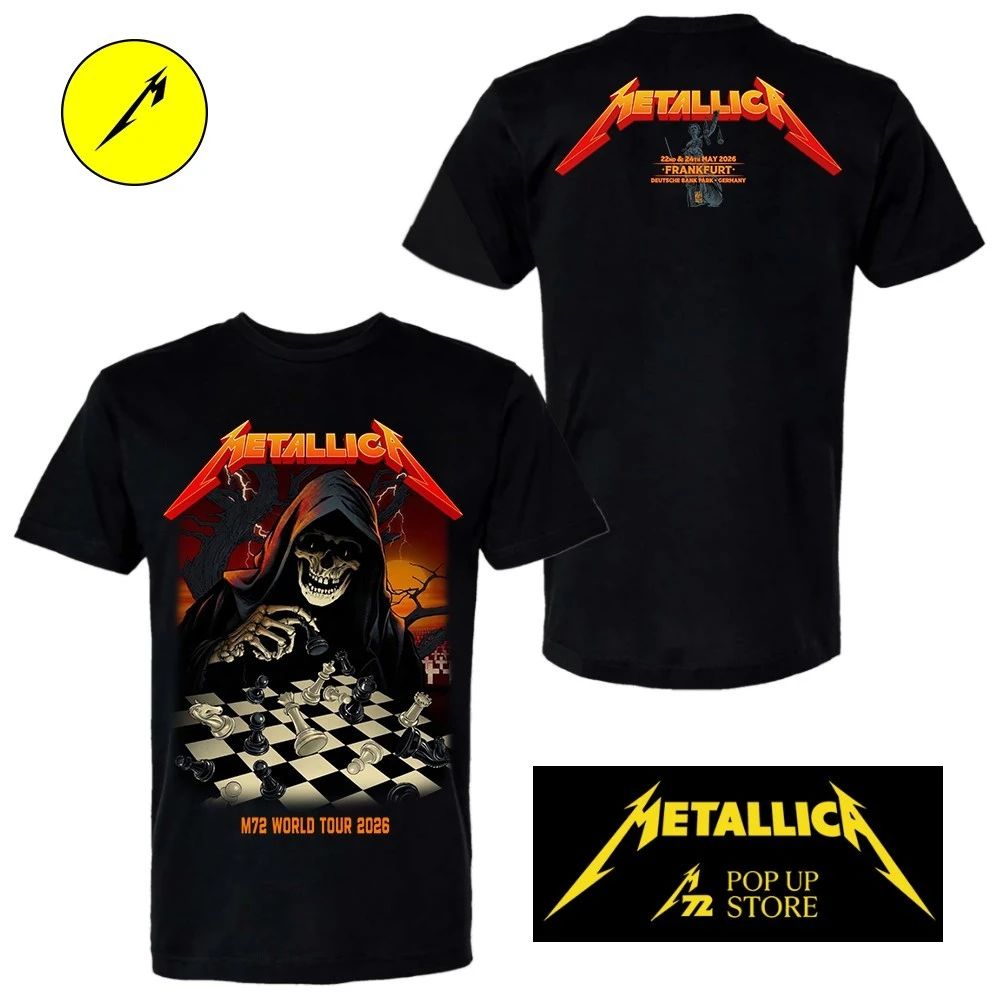 Metallica Frankfurt Germany M72 World Tour 2026 Limited-Edition Concert T-Shirt