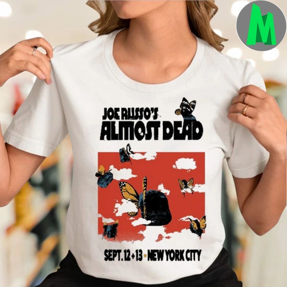 Joe Russo’s Almost Dead New York City 2025 Sep 12 + 13 Concert Shirt