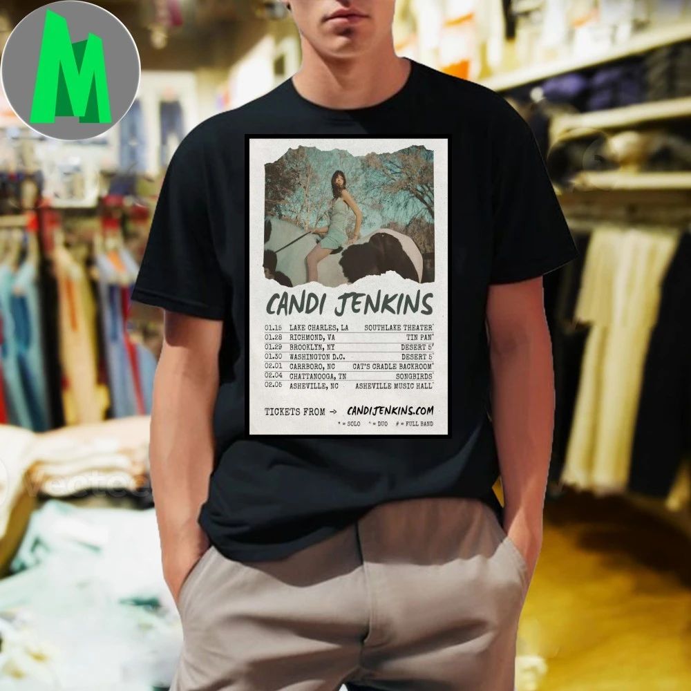 Candi Jenkins Winter 2026 Shows Poster Shirt