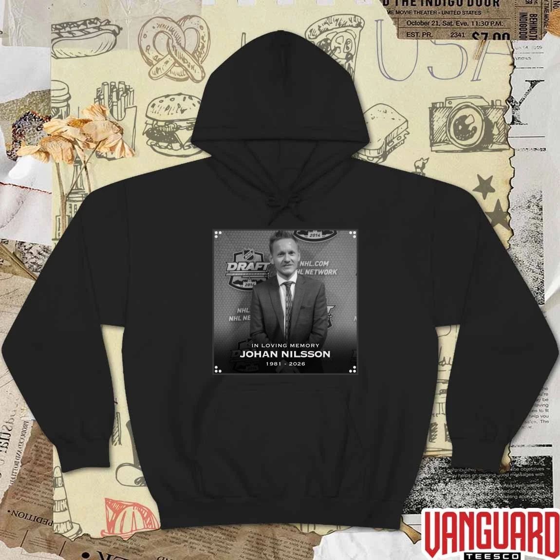 In Loving Memory Johan Nilsson 1981 – 2026 DailyEIHL Poster t-shirt
