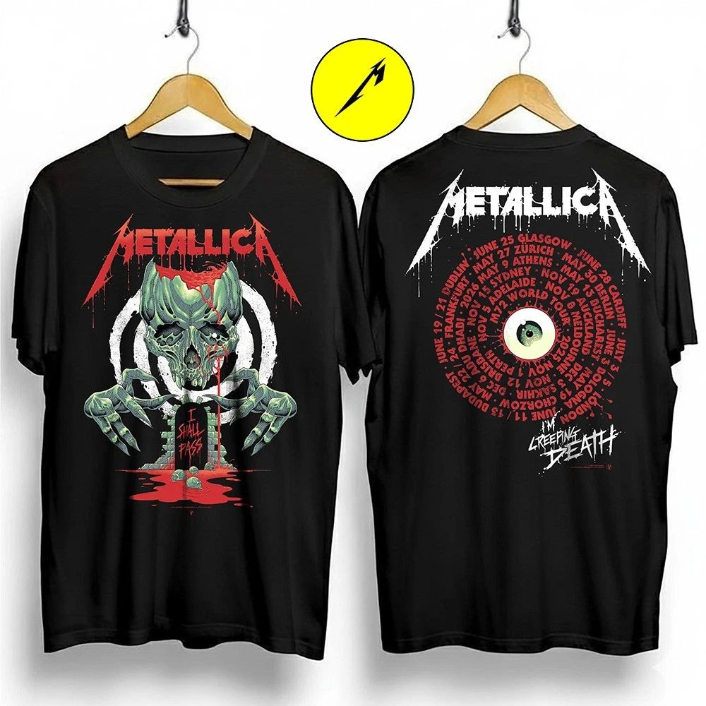 Metallica Pop-up Shop M72 European World Tour 2026 Artwork by Luke Preece Shirt