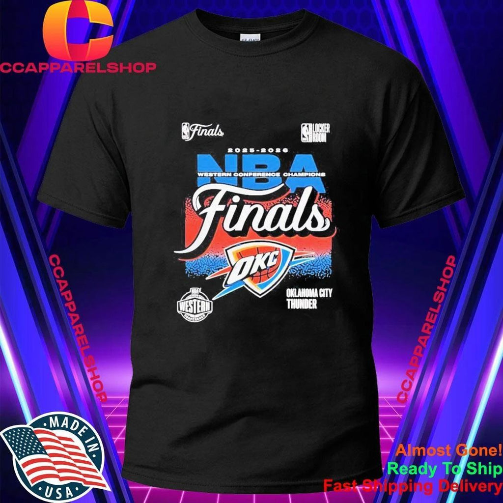Oklahoma City Thunder 2025 2026 NBA Western Conference Champions Finals Shirt
