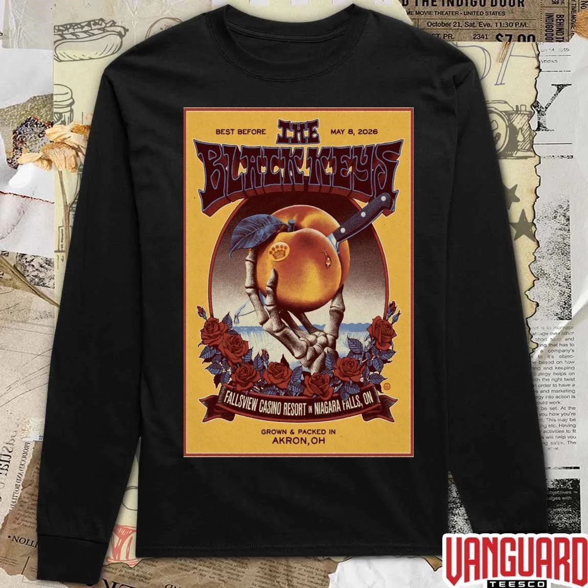 The Black Keys May 8 2026 Fallsview Casino Resort In Niagara Falls ON Poster t-shirt