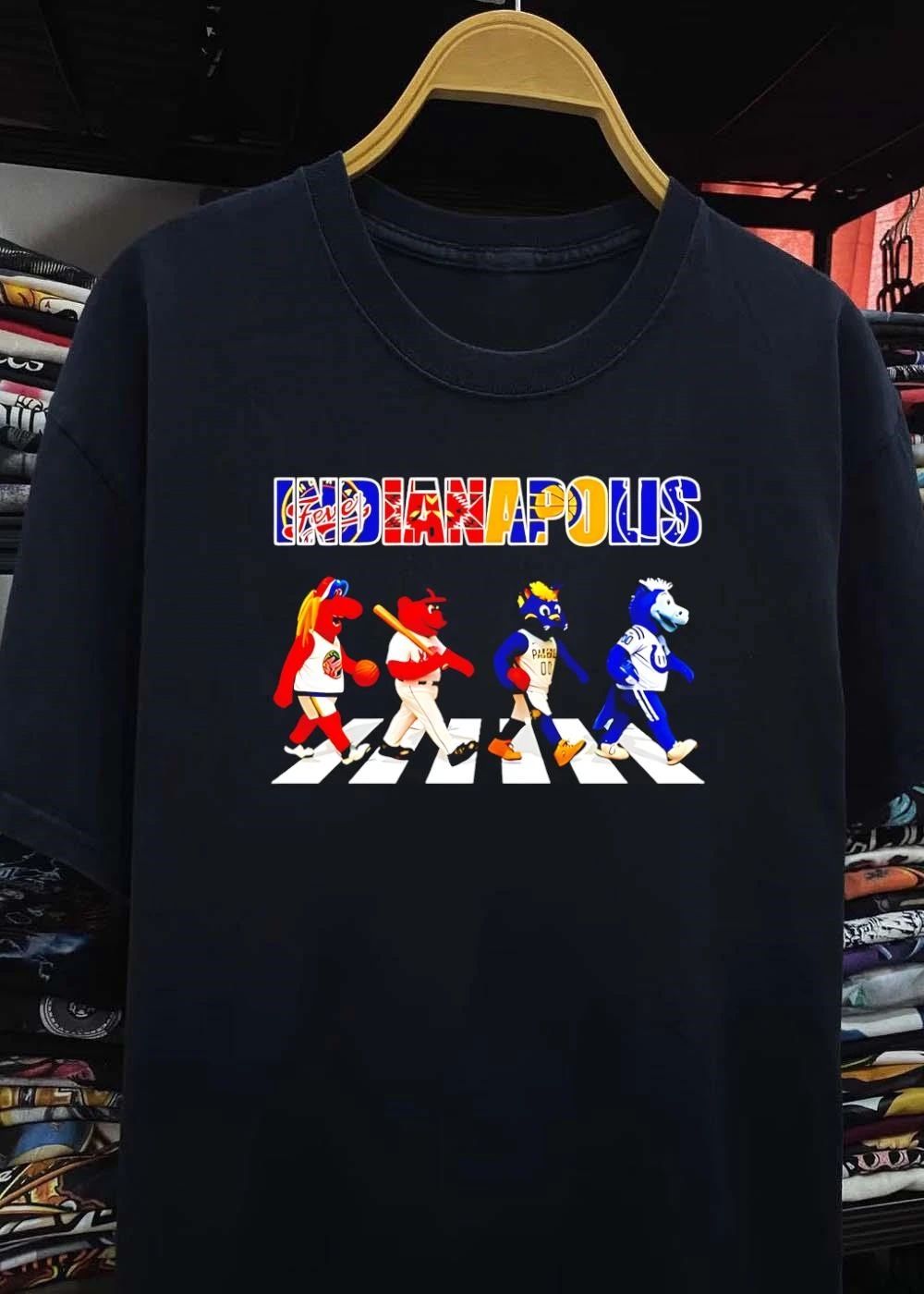 Indianapolis sports Abbey Road mascot shirt