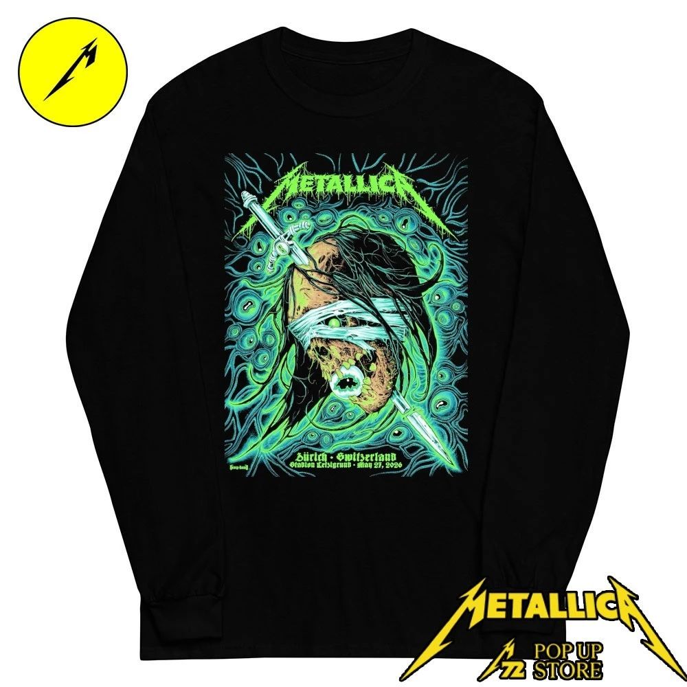 Metallica at Stadion Letzigrund in Zürich, Switzerland, on May 27, 2026 Shirt