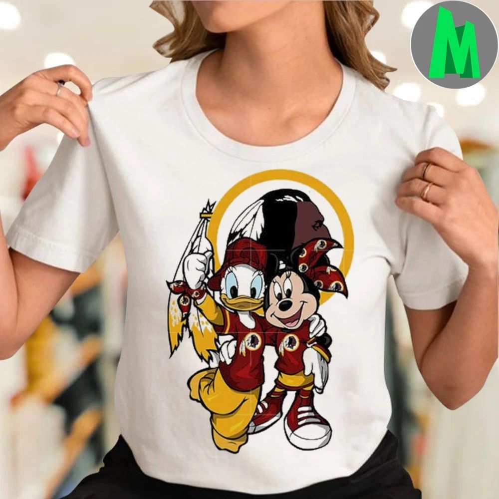 Daisy Minnie Washington Commanders Logo 2025 Shirt