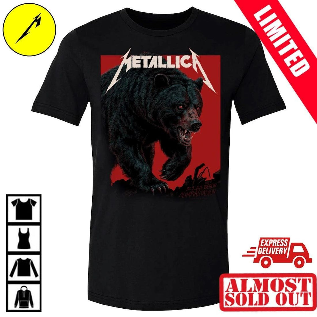 Metallica Pop-Up Shop Exclusive Merch T-Shirt Berlin 2026