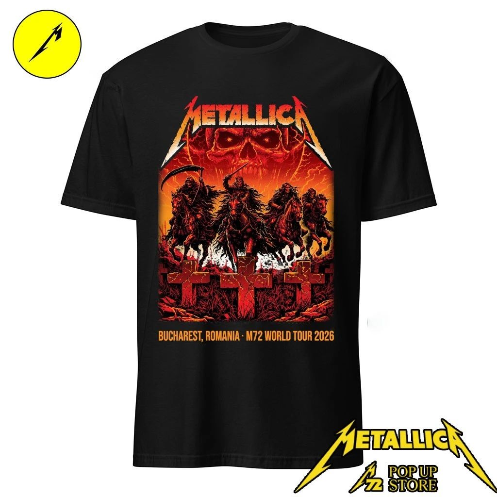 Metallica M72 Bucharest 2026 Tour Poster by Maxx242 Arena Națională, Romania Shirt