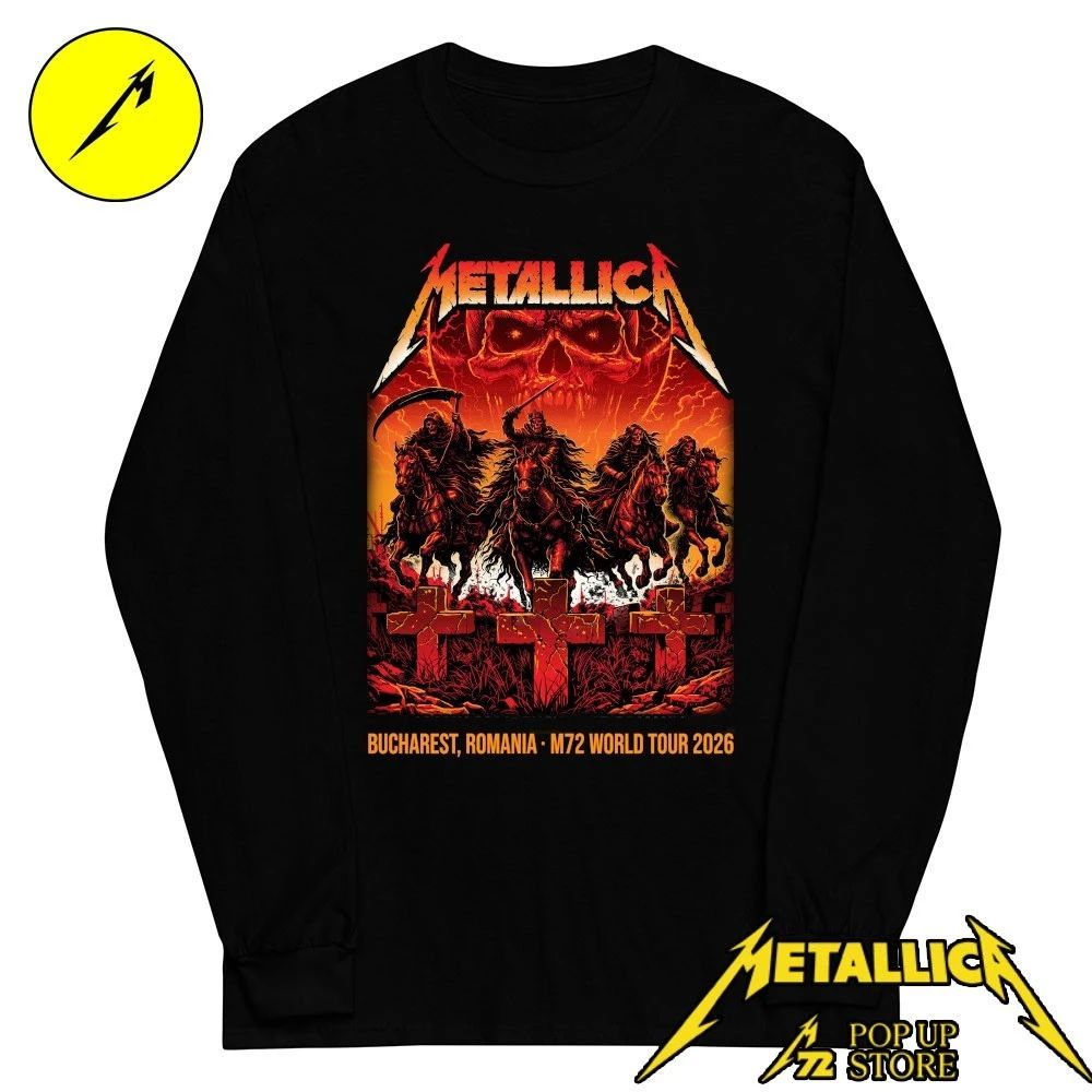 Metallica Pop-Up M72 Bucharest 2026 Poster By Maxx242 In Bucharest Romania At Arena Nationala On May 13 2026 Shirt
