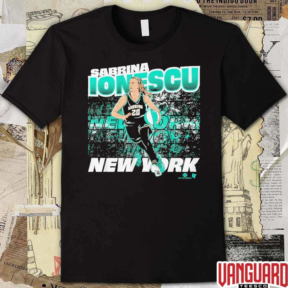 Sabrina Ionescu Street Ball New York Liberty 2026 WNBA t-shirt