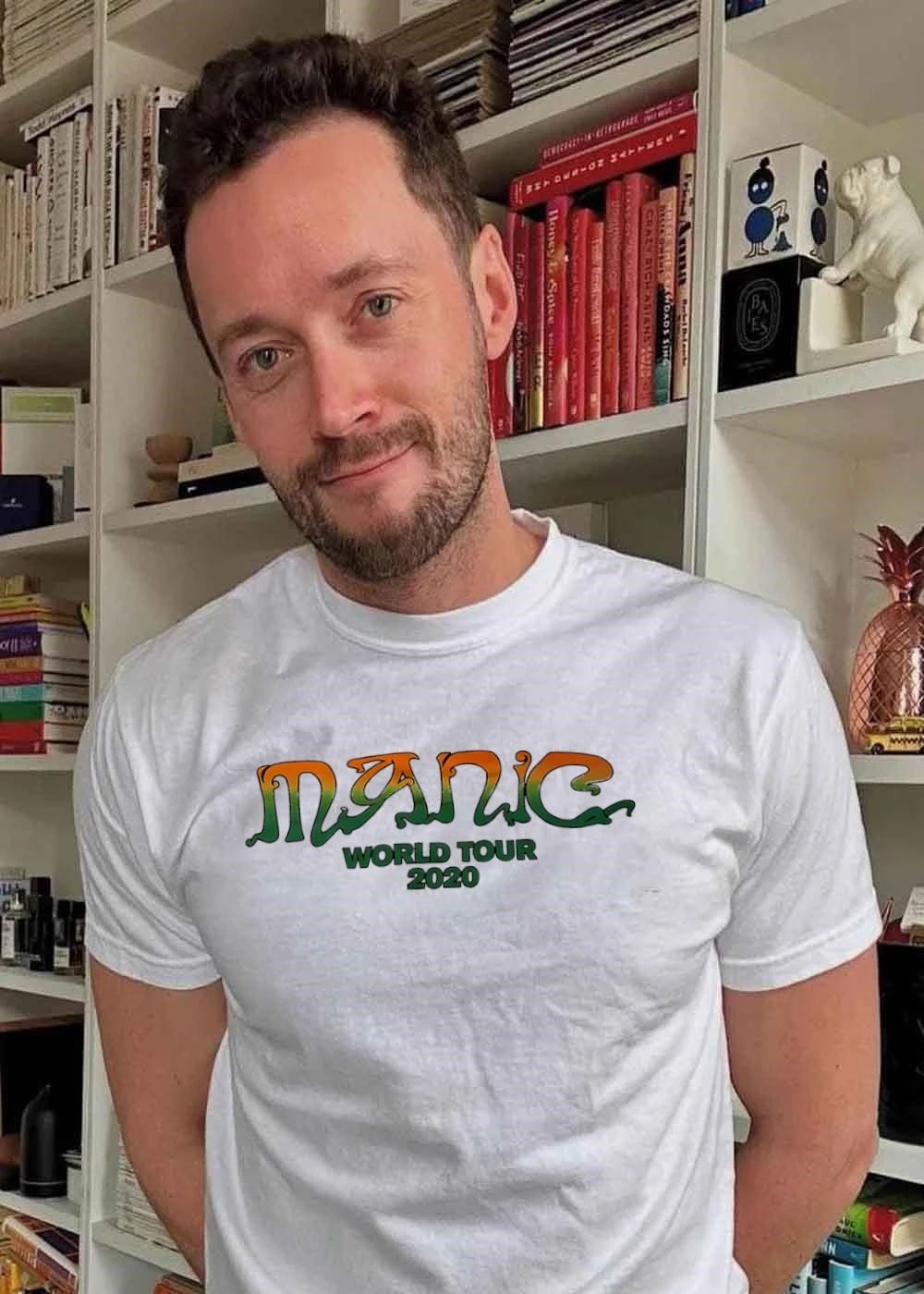 Halsey Manic World Tour 2020 Logo Tan Cotton shirt