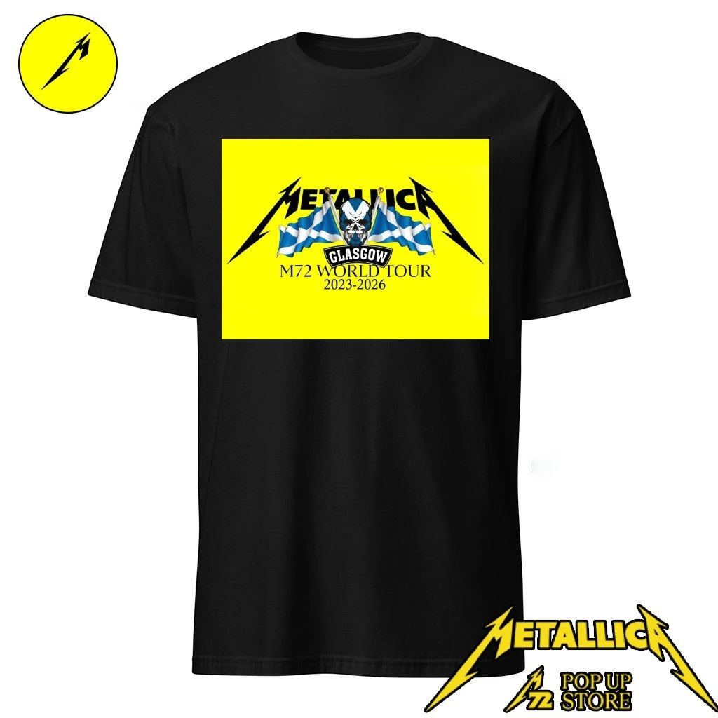 Metallica Pop-Up Store Glasgow T-Shirt – Metallica Glasgow Pop-Up Shop T-Shirt