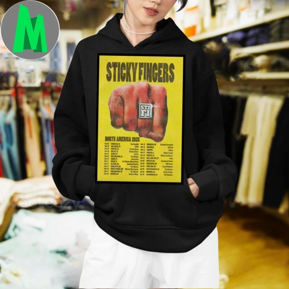 Original Sticky Fingers North America 2026 Tour Poster Shirt