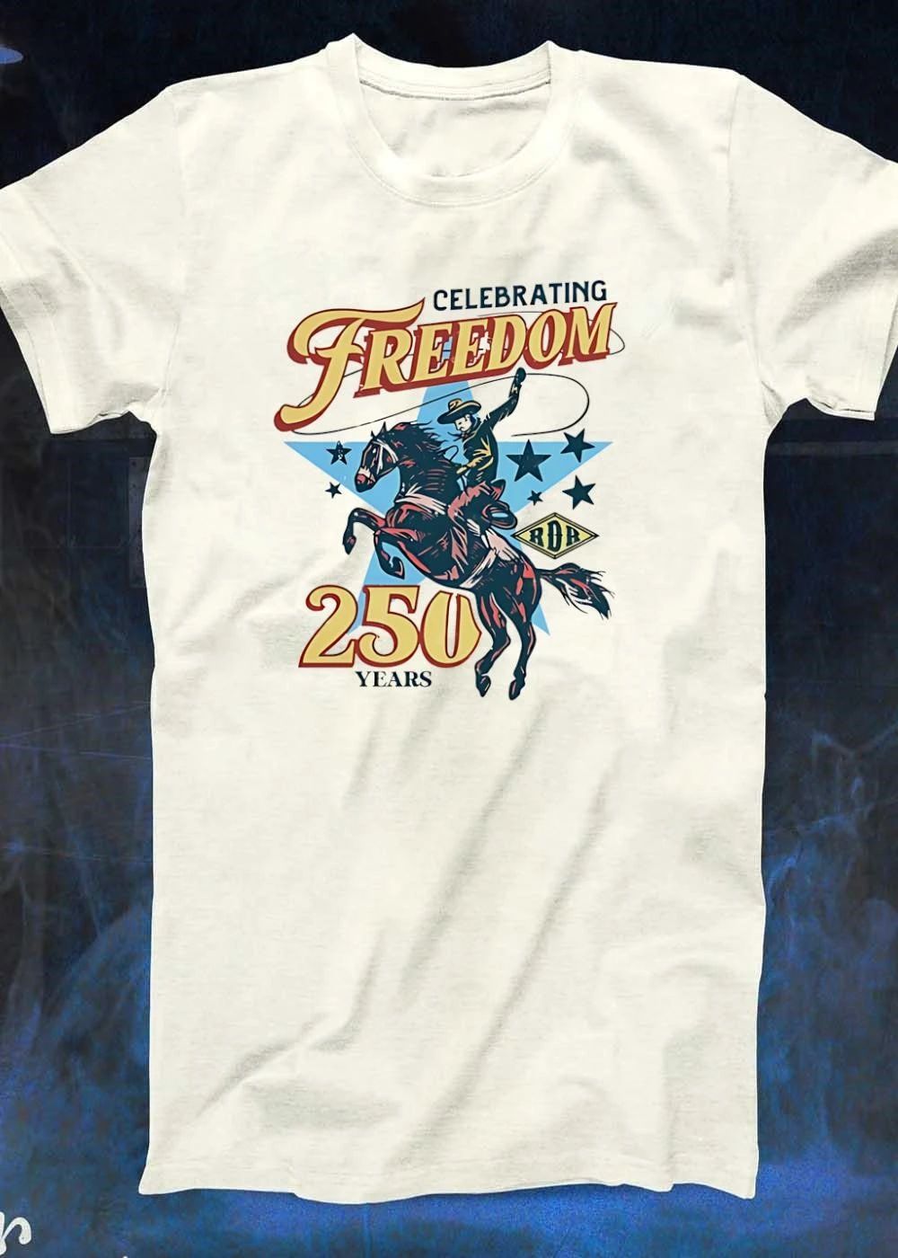 Celebrating Freedom 250 Years Cowboy RDR T-Shirt