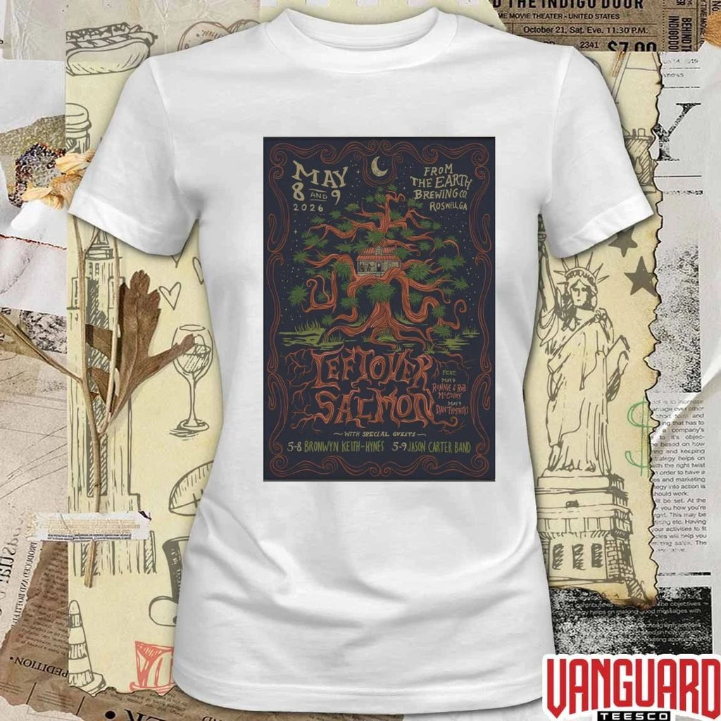 Leftover Salmon From The Earth In Roswell GA On May 8-9 2026 Tour Poster t-shirt