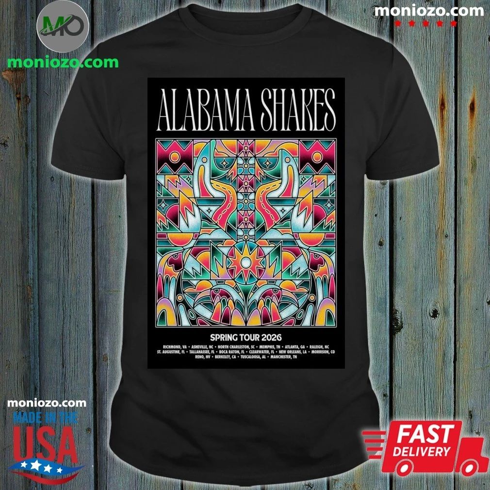 Original Alabama Shakes Spring 2026 Tour Poster Shirt
