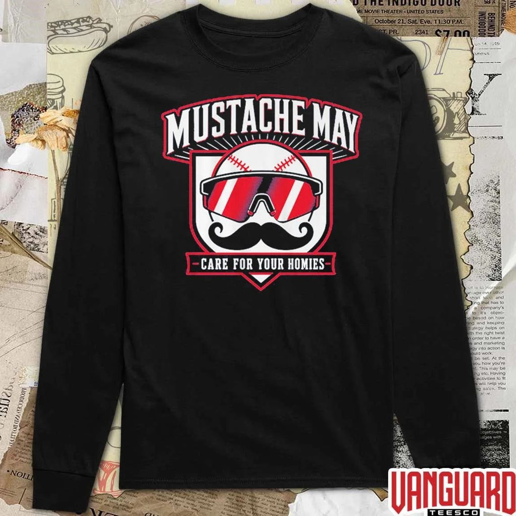 Mustache May 2026 Care For Your Homies Mens Health Awareness t-shirt