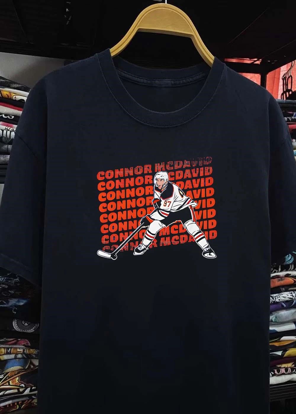Connor McDavid Name Repeat hockey shirt