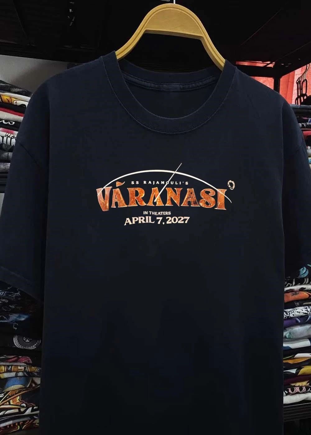 SS Rajamouli Varanasi Release Date Concept Apparel shirt