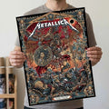Metallica World Tour M72 Athens May 9 2026 Olympic Stadium Greece Pop-Up Poster Canvas Wall Art Gojira x Knocked Loose By Juan Ma Orozco