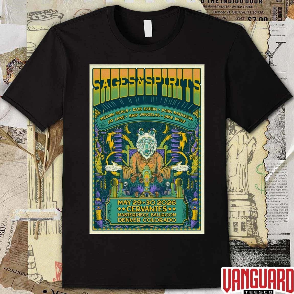 Sages And Spirits At Cervantes’ Masterpiece Ballroom On May 29-30 2026 Poster t-shirt