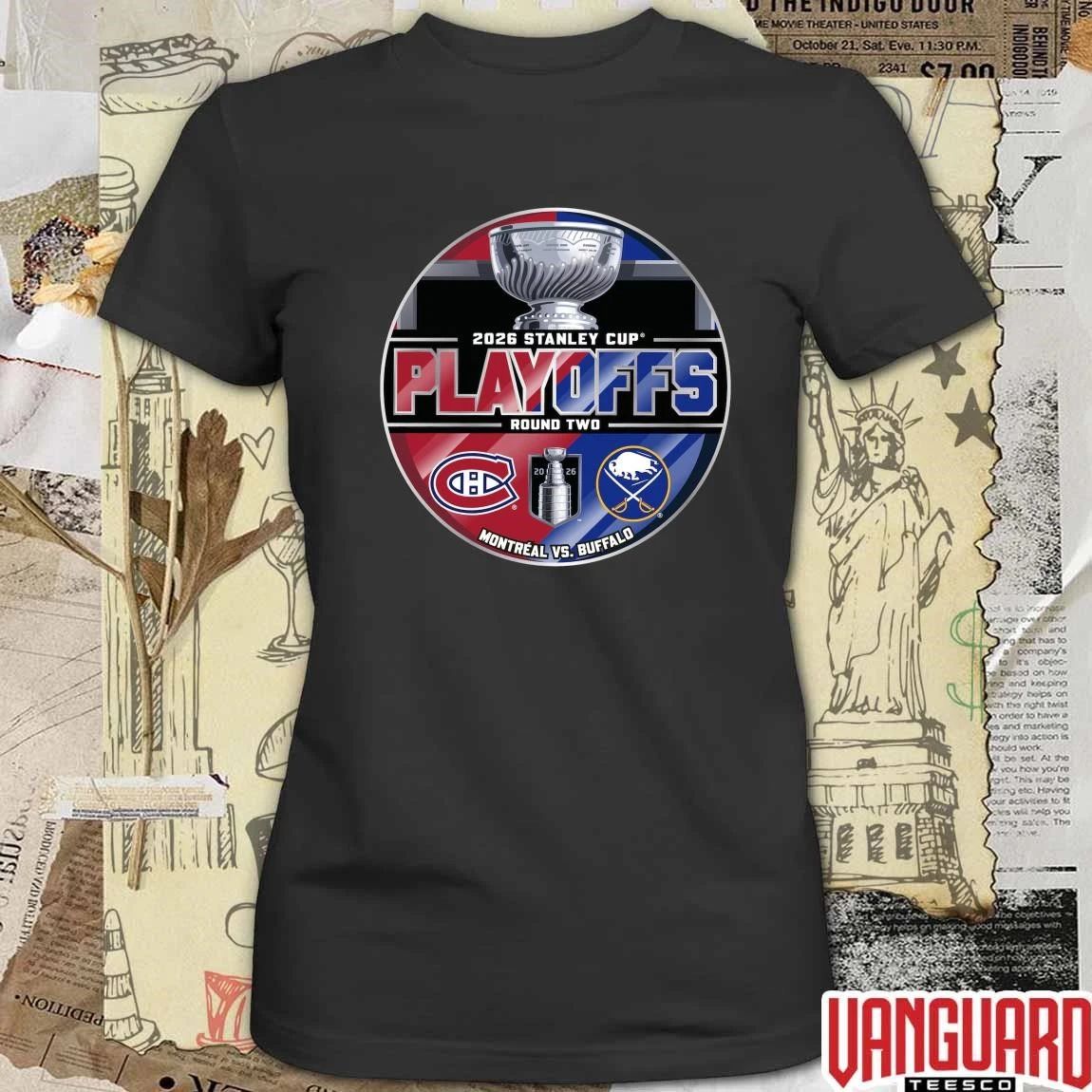 Buffalo Sabres vs. Montreal Canadiens Inglasco 2026 Stanley Cup Playoffs Second Round Dueling Match-Up t-shirt