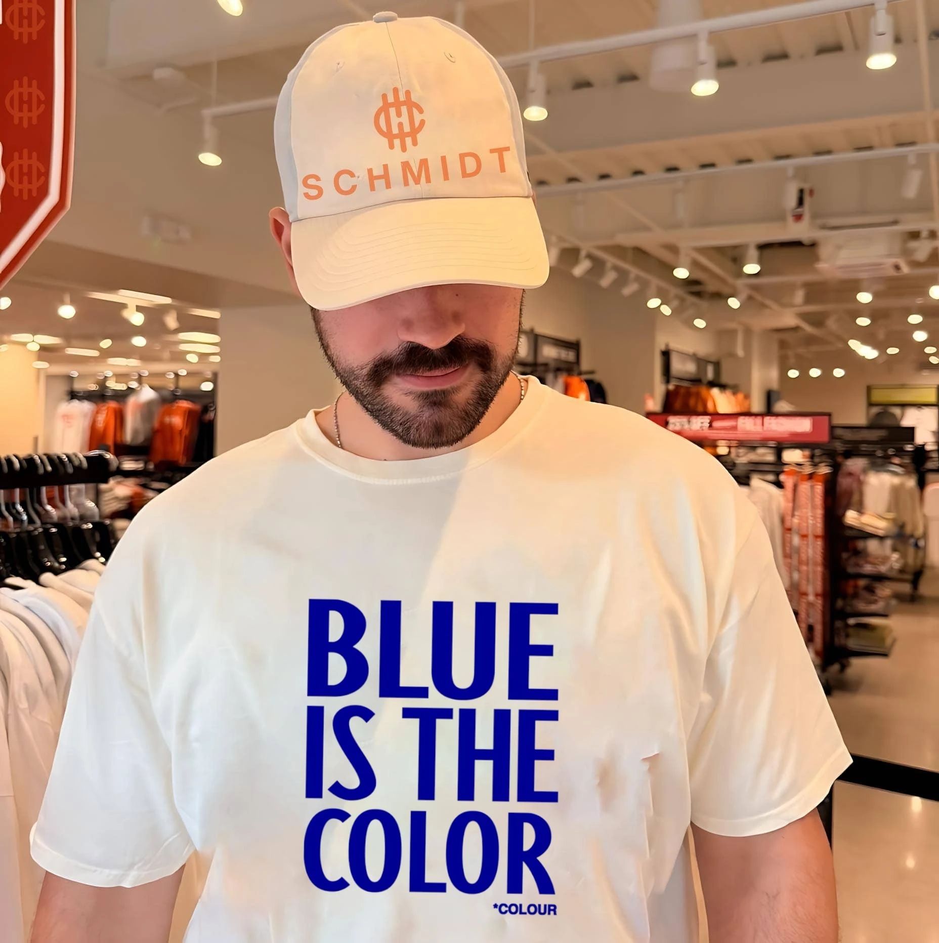 Blue Is the Color minimalist typography Soccer shirt