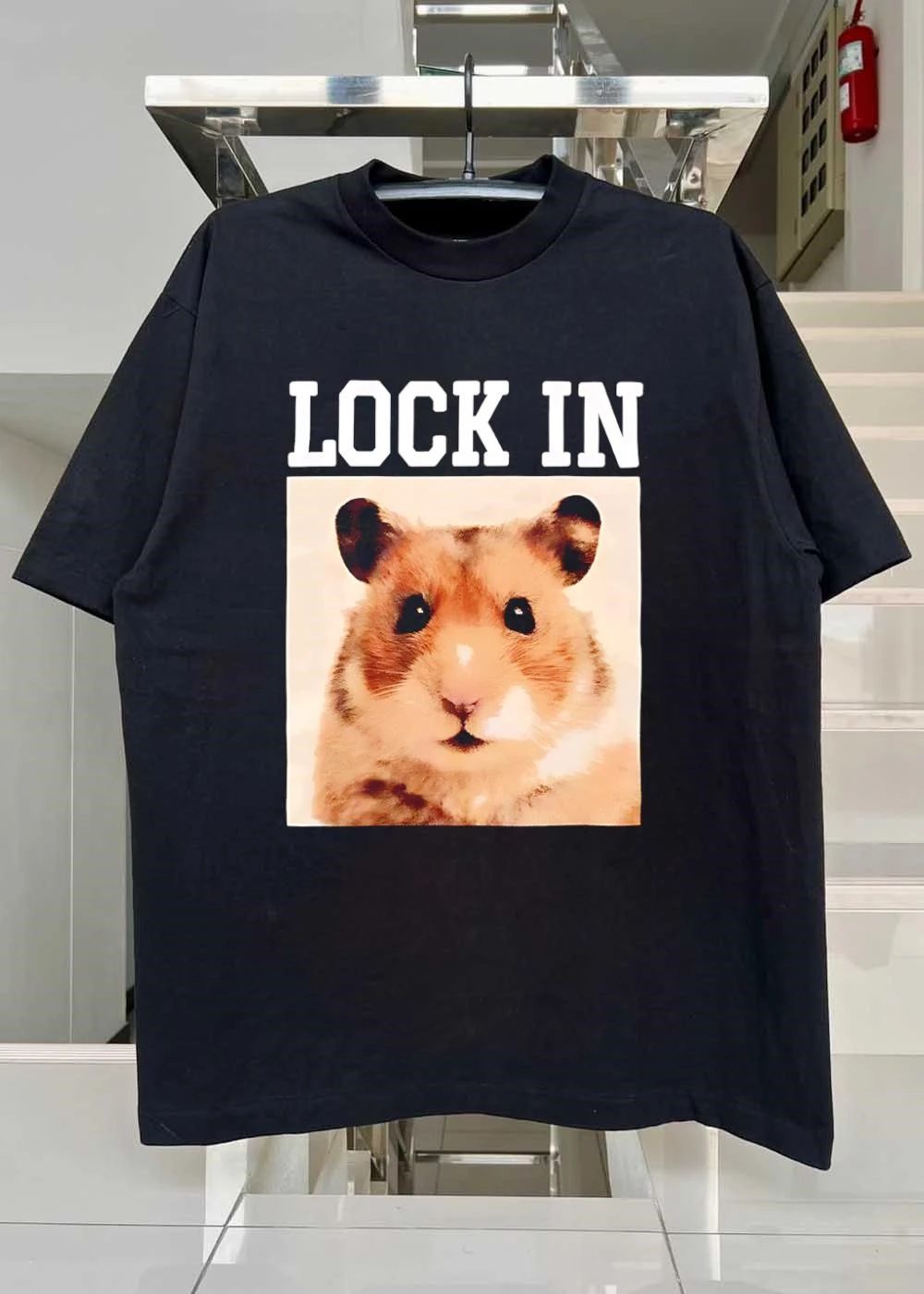 Lock In Hamster Graphic Shirt