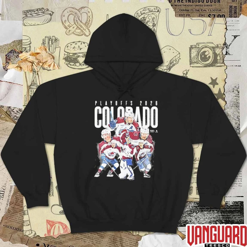 Colorado Avalanche 500 Level 2026 Playoff Heroes NHL Hockey Stanley Cup t-shirt