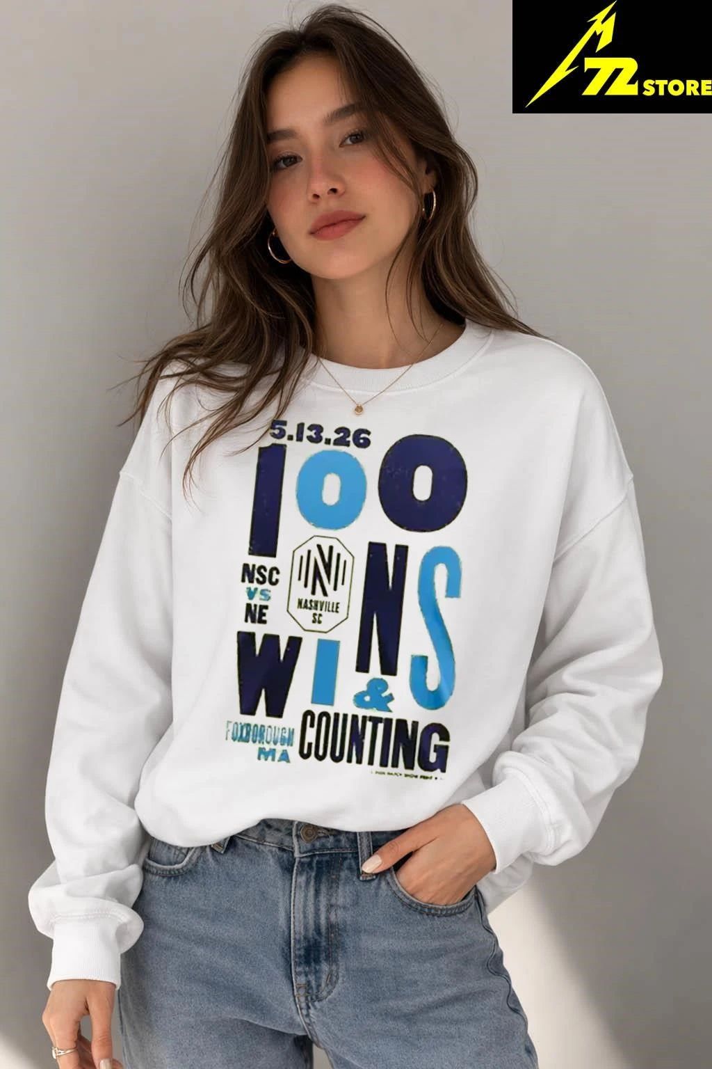 Nashville SC 100 Wins Commemorative Shirt