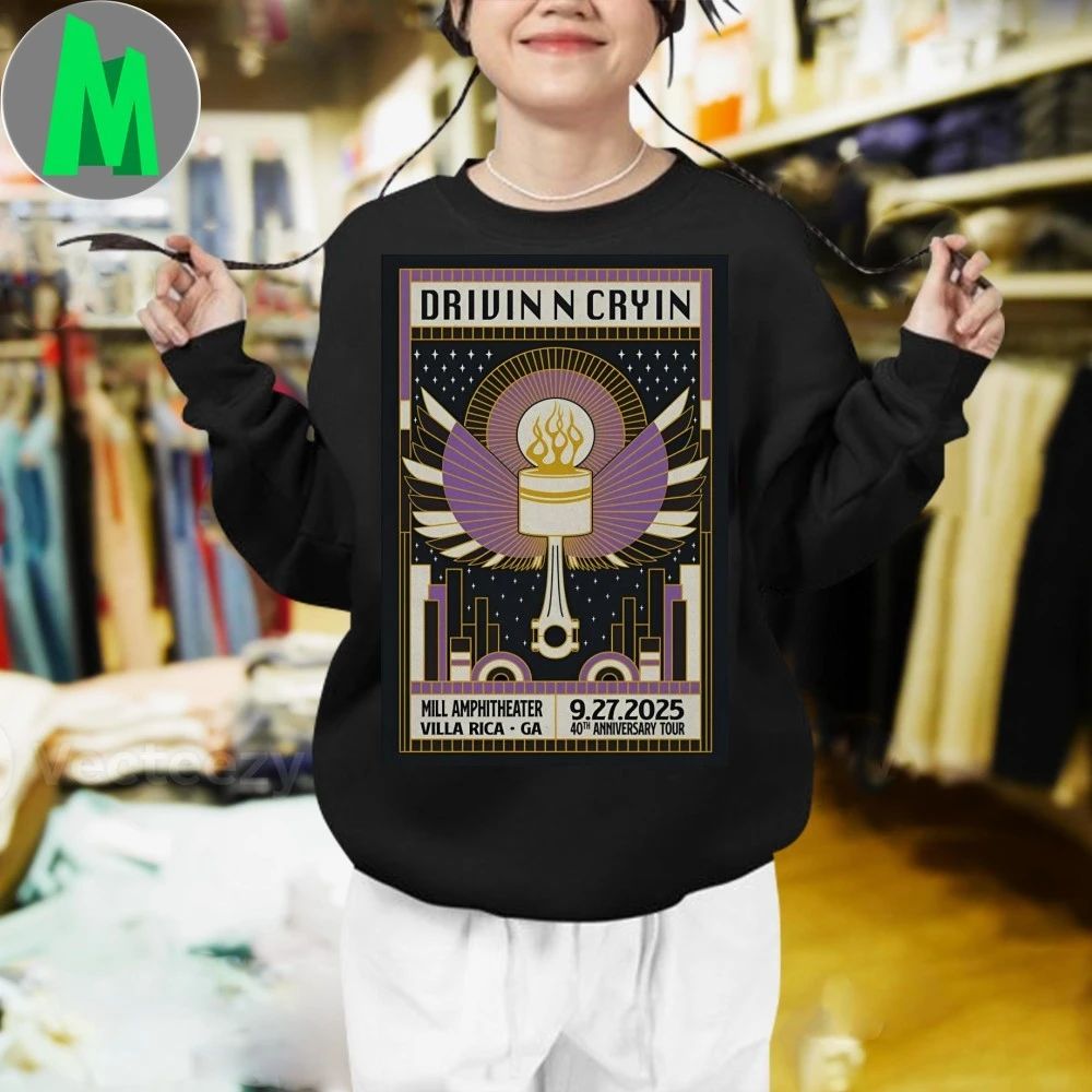Drivin N Cryin 9-27-2025 Mill Amphitheatre in Villa Rica GA Poster T-Shirt