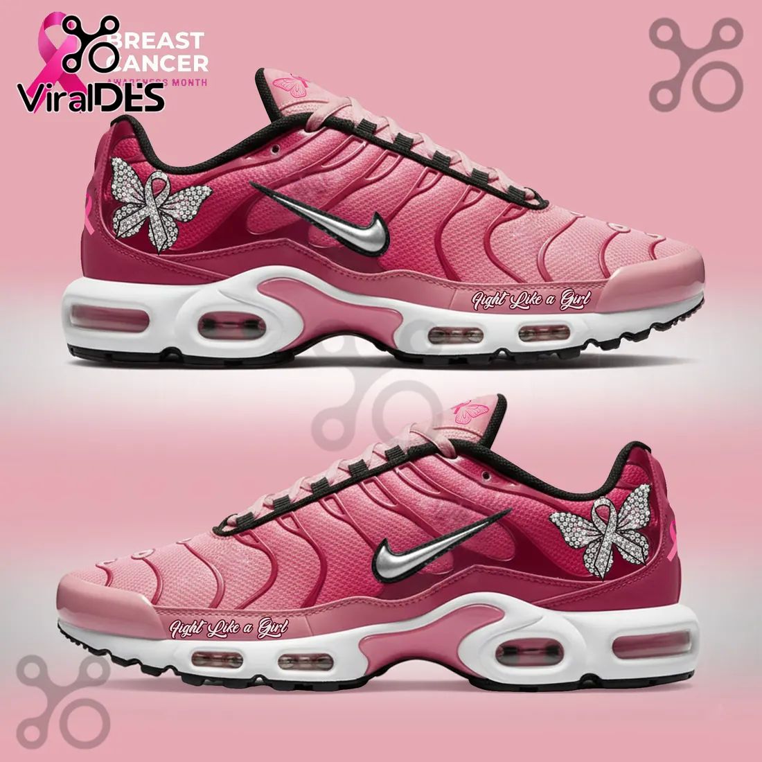 Breast Cancer Awareness Fight Like A Girl Air Max Sneakers