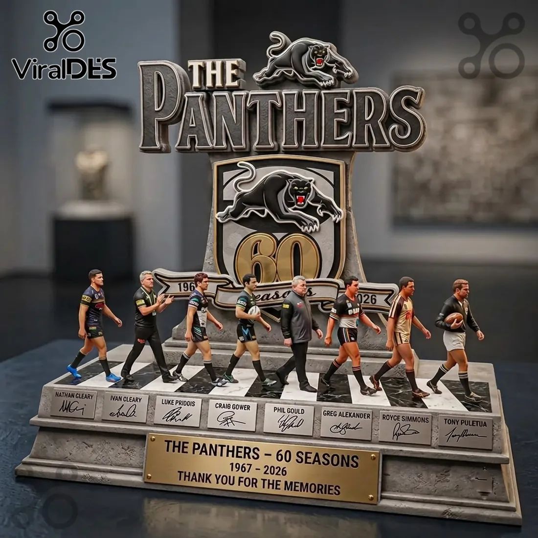 Penrith Panthers 60 Seasons Commemorative Acrylic Plaque