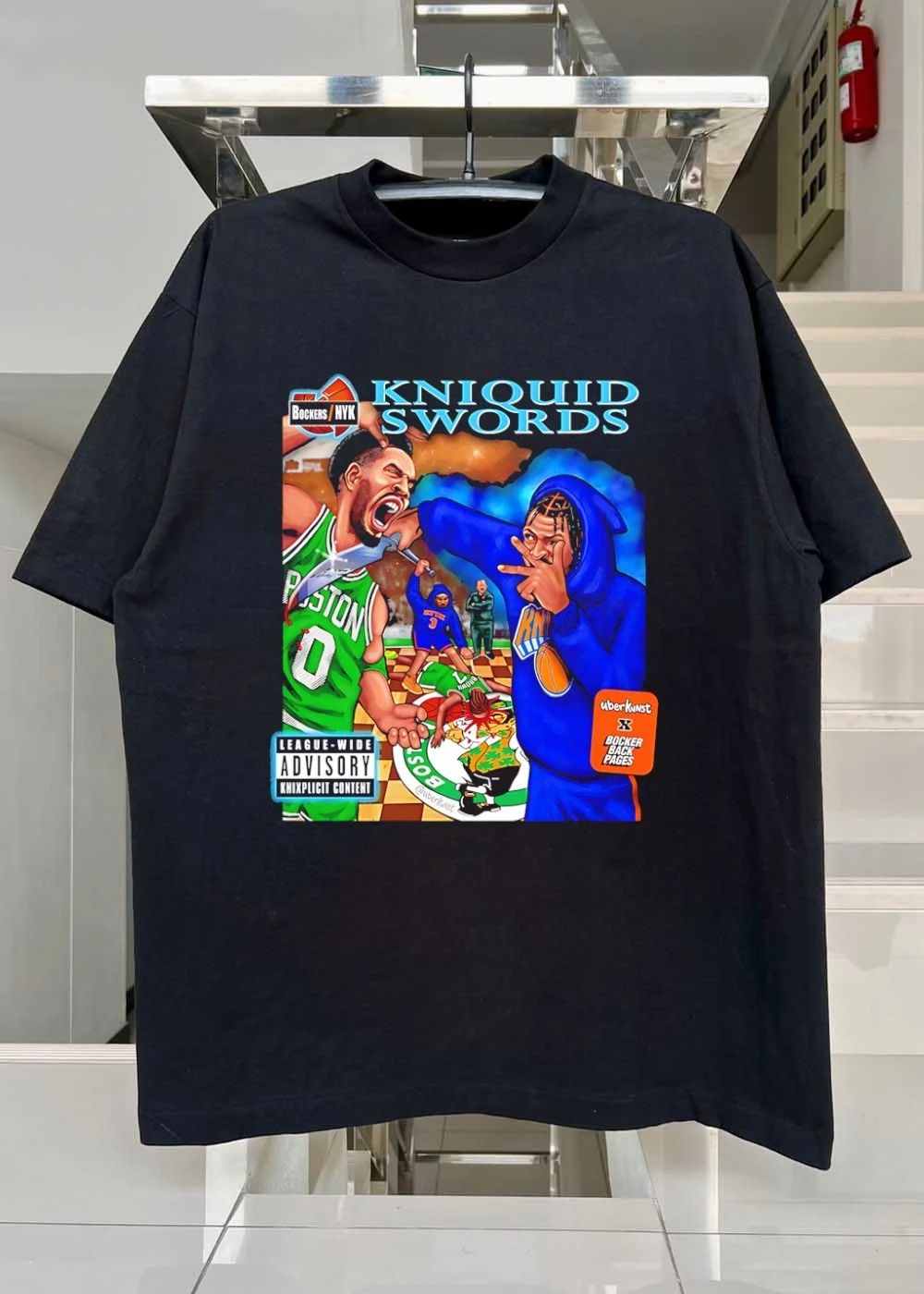 Kniquid Swords League Wide Advisory Knicks T-Shirt