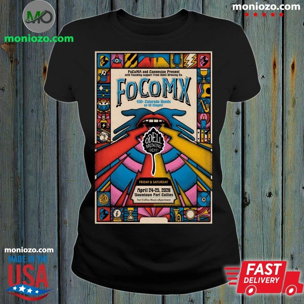 FoCoMX Apr 24-25 2026 Fort Collins CO Poster Shirt