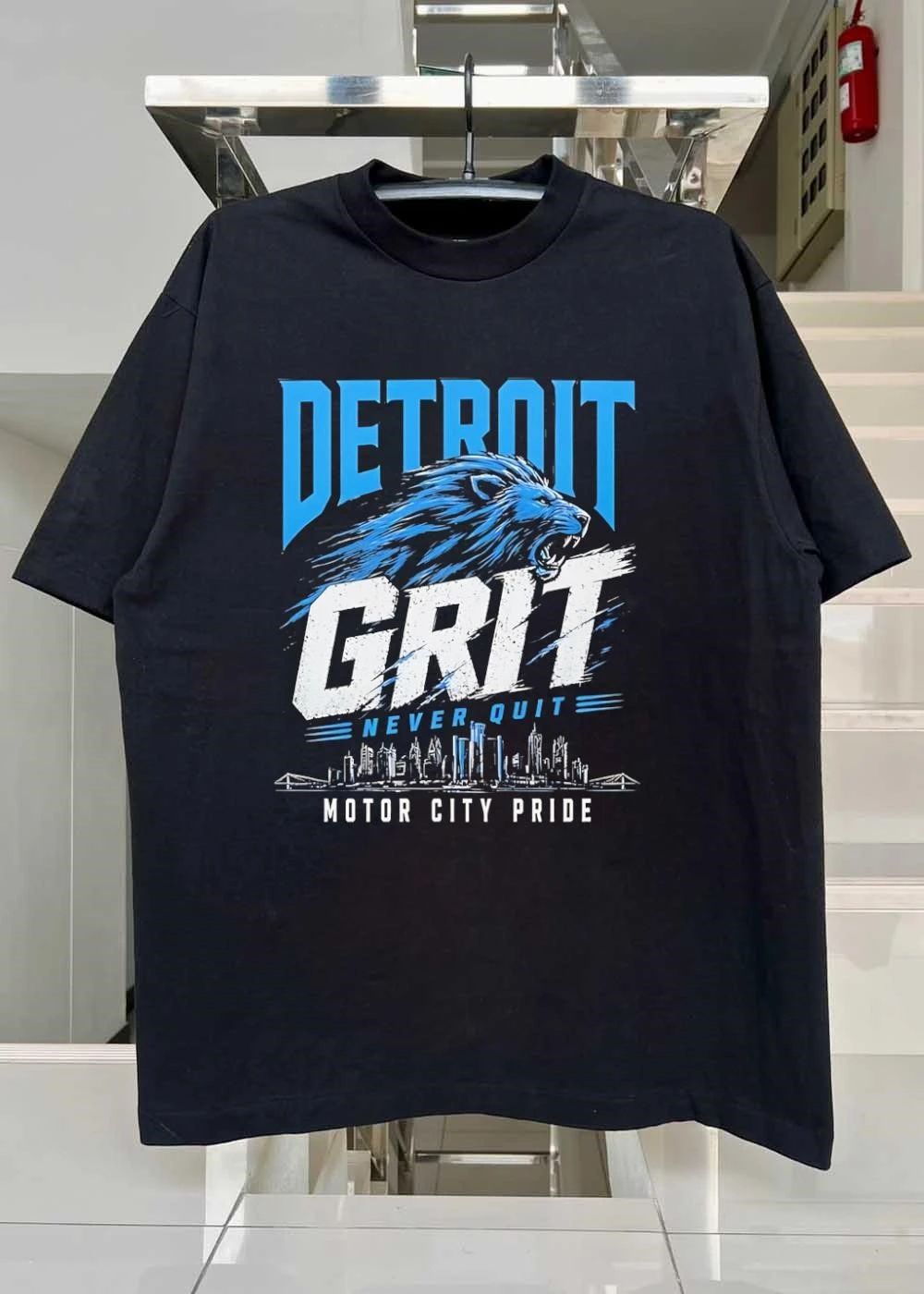 Motor City Pride Detroit Grit Never Quit Lions T-Shirt
