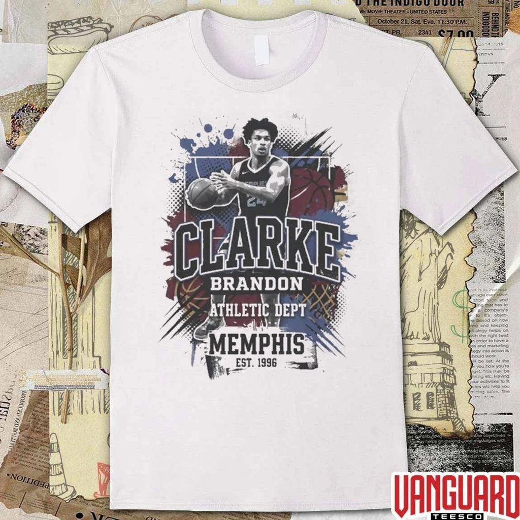 Brandon Clarke Athletic Dept Memphis Basketball Est 1996 t-shirt