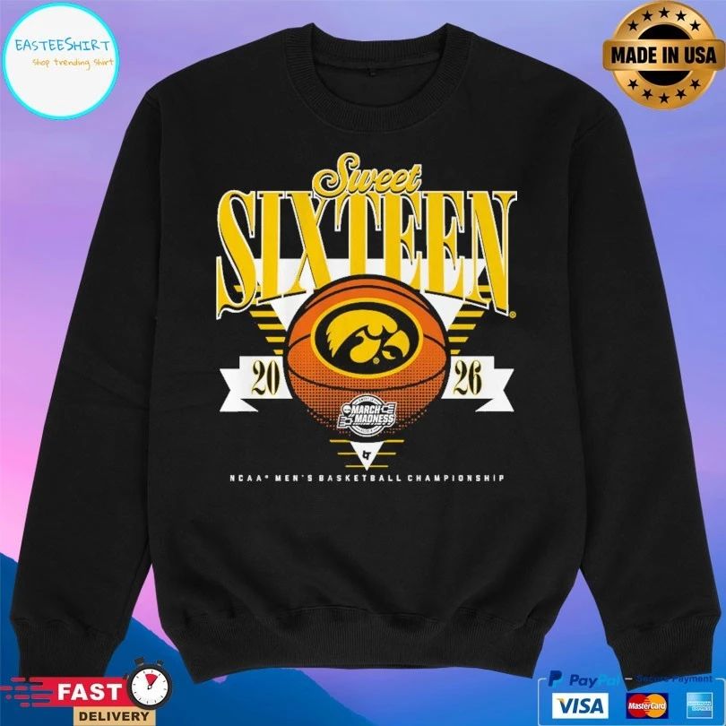 Iowa Hawkeyes Mbb 2026 Sweet Sixteen March Madness Ncaa Men’s Basketball Championship T-shirt