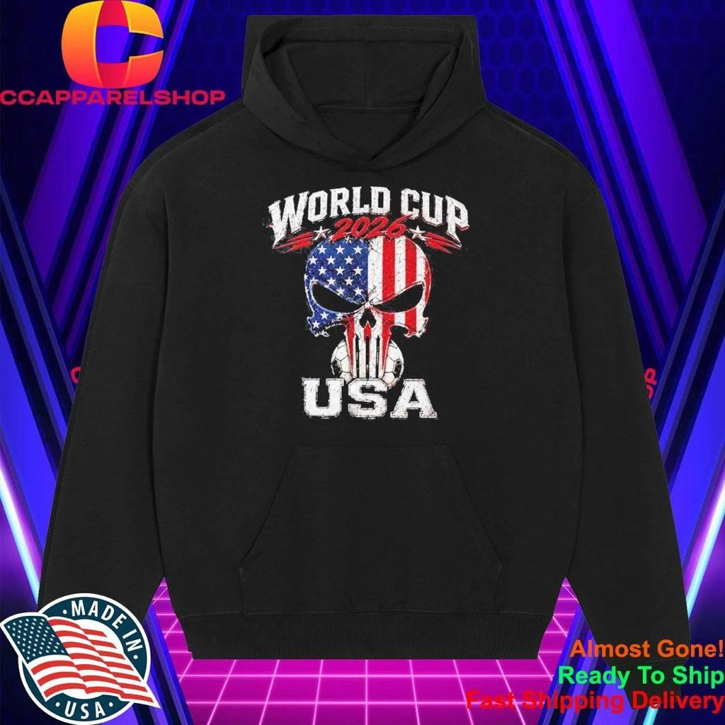 World Cup 2026 USA Flag Skull Shirt
