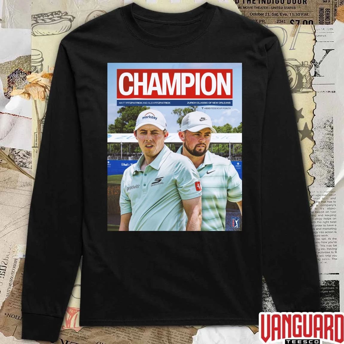 Matt and Alex Fitzpatrick 2026 Zurich Classic of New Orleans PGA Tour Poster t-shirt