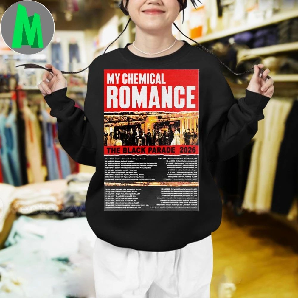 My Chemical Romance Tour The Black Parade 2026 Poster Shirt
