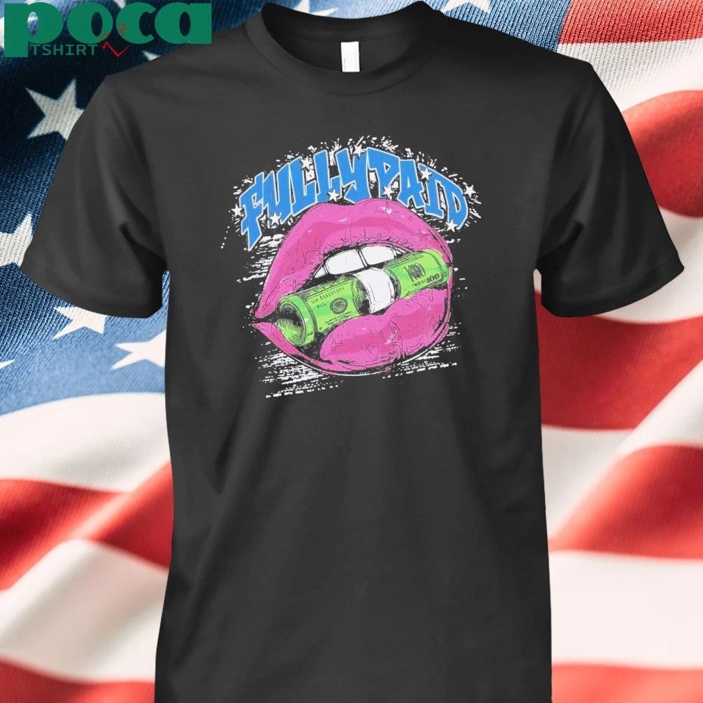 Fully Paid Mouth Graphic Acid Wash T-shirt
