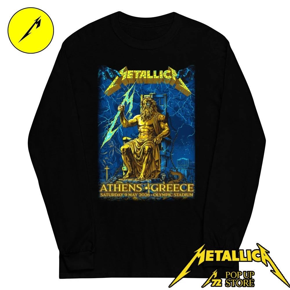 Metallica M72 Athens Pop-Up Shop Greece At Olympic Stadium May 9, 2026 By Revolverdart Shirt