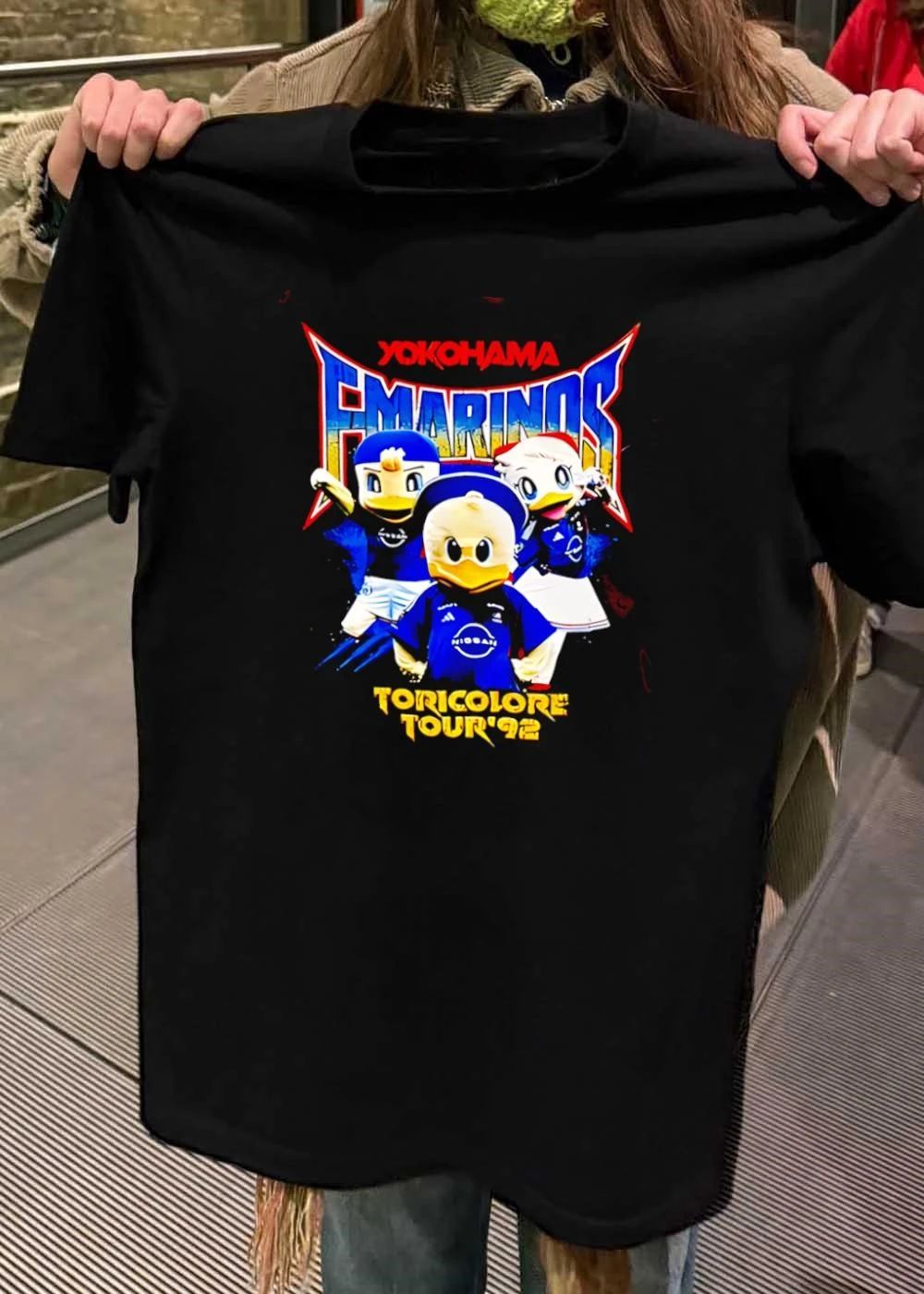 Yokohama F.MARINOS Toricolore Tour 92 Mascot Cartoon T-Shirt