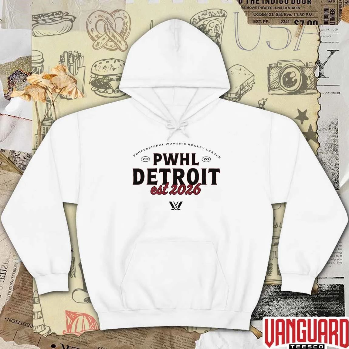 PWHL Detroit Est 2026 Professional Women’s Hockey League t-shirt