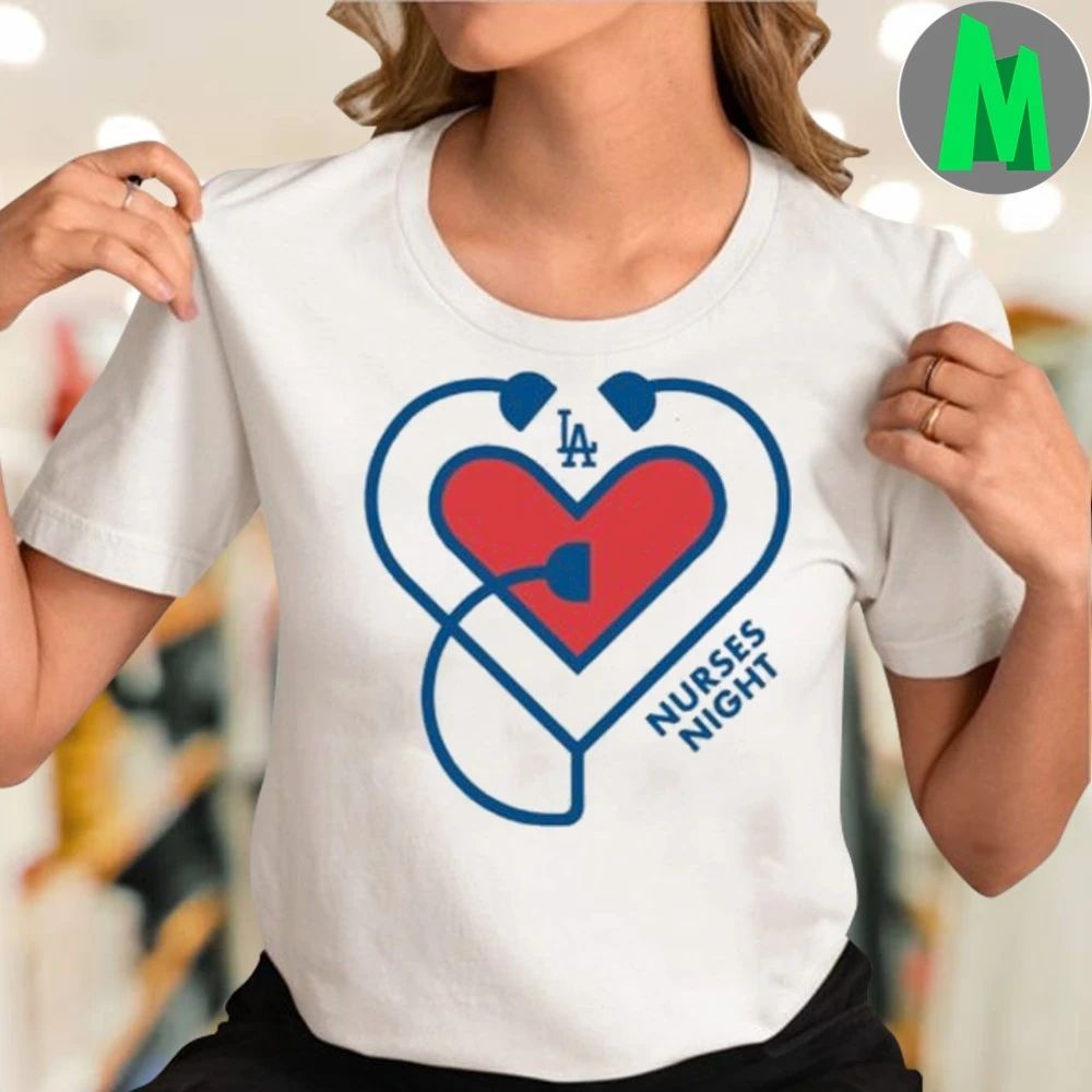 2025 Dodgers Nurses Night Logo Shirt