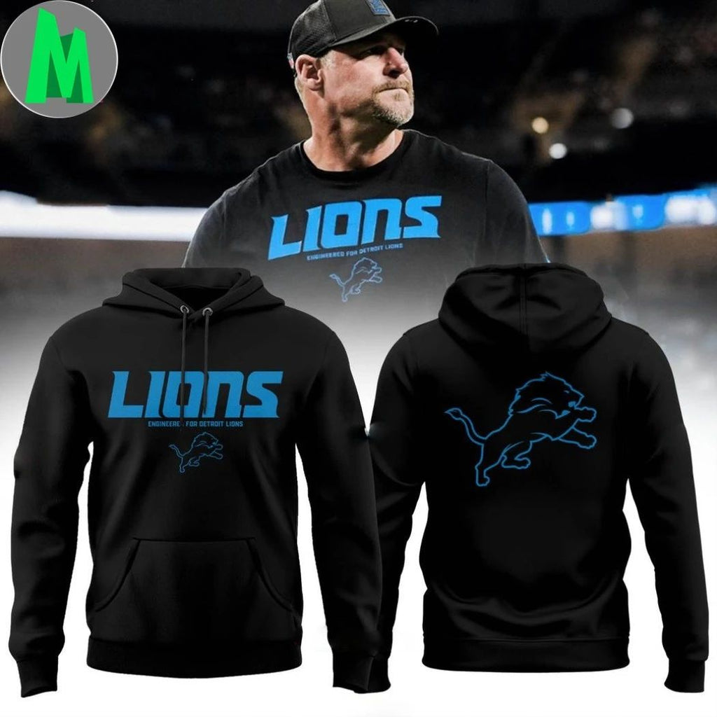 Engineers For Detroit Lions x Coach Dan Campbell Logo 2025 T-Shirt