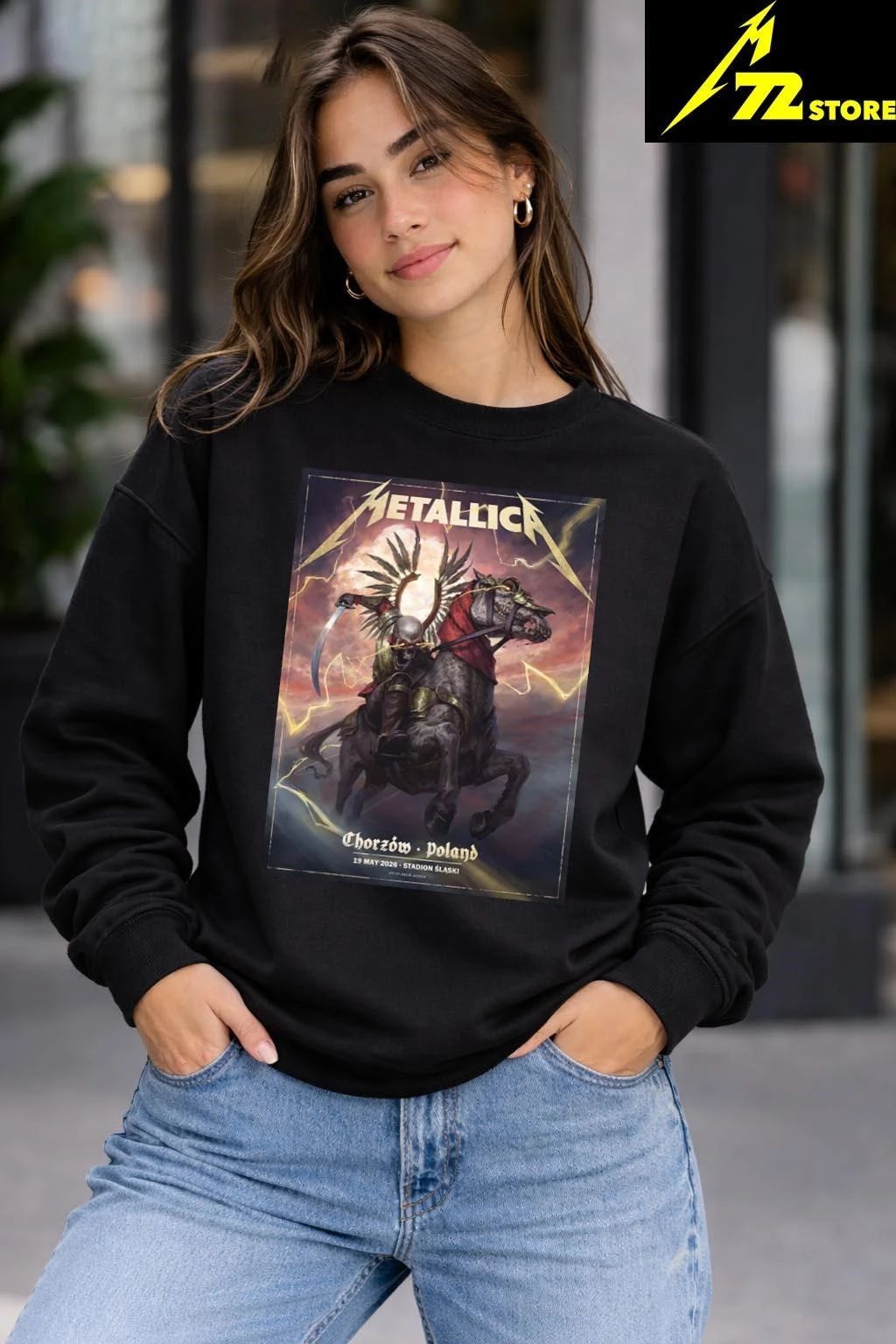 Metallica M72 Chorzów 2026 Pop Up Shop Poster In Chorzów Poland On 19 May 2026 At Stadion Slaski The Death Winged Hussars Shirt